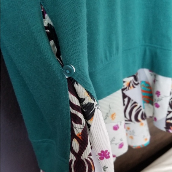 Anthropologie Little Yellow Button Layered Tunic small - Picture 4 of 6